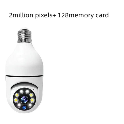 WiFi CAMERA 1080P Bulb 4X Zoom  Alarm Monitor