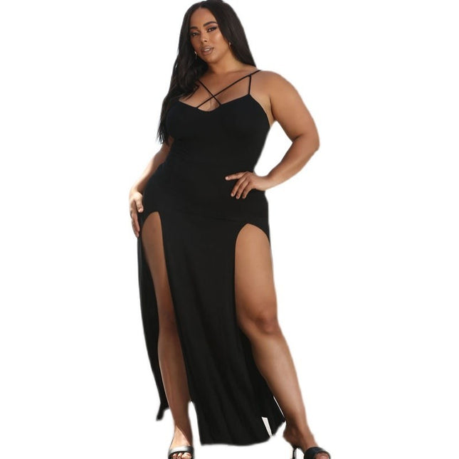 Plus Size Fat  Sling Big Dress