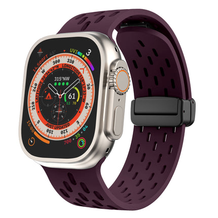 Mesh Magnetic Buckle Silicone Strap Iwatch Strap