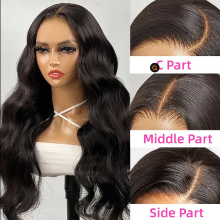 Wear A 200 Density 4x4 Sheer Lace Human Hair Wig Brazilian Remy Horse Body Wave Glue Free Wig Lace Closure Wig