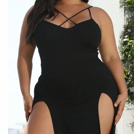 Plus Size Fat  Sling Big Dress