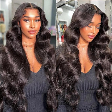 Wear A 200 Density 4x4 Sheer Lace Human Hair Wig Brazilian Remy Horse Body Wave Glue Free Wig Lace Closure Wig