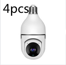 WiFi CAMERA 1080P Bulb 4X Zoom  Alarm Monitor