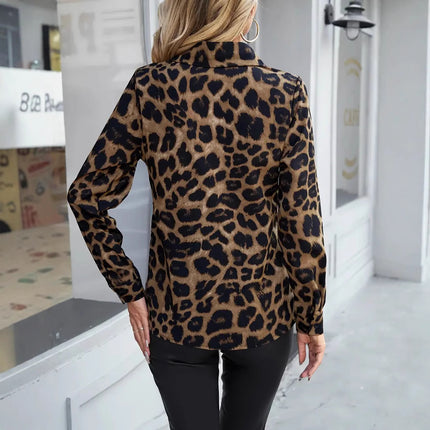 Leopard Casual Long-sleeved Shirt