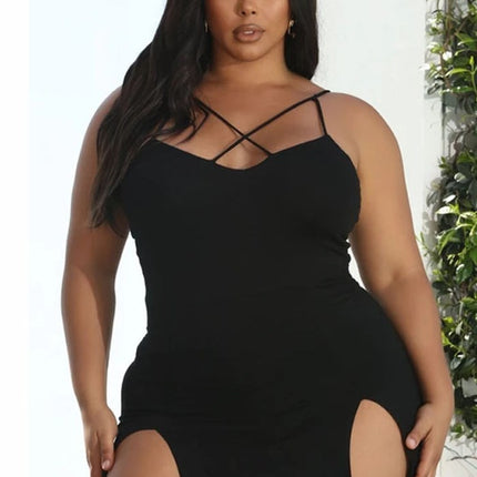 Plus Size Fat  Sling Big Dress